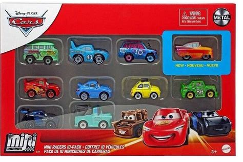 Mattel Cars Mikroauta 10 Pak GKG08 GRW27 Metalowe Disney Auta Auta