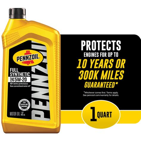 Pennzoil Full Synthetic Motor Oil Sae 0w 20 Motor Oil 48 Off