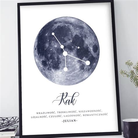 Plakat Personalizowany Znak Zodiaku Rak