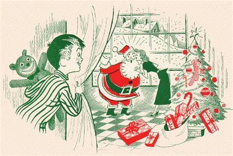 Roger Wilkerson The Suburban Legend Christmas Illustration Vintage