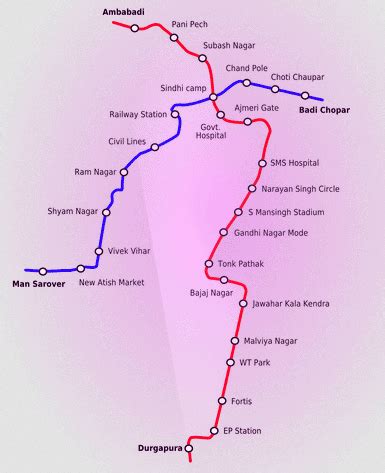 Metro Map Of Jaipur Best Guide- Jaipur Metro Timings, Fare, Jaipur ...