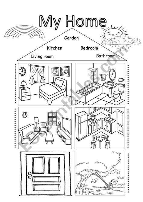 My Home Esl Worksheet By Muk2209