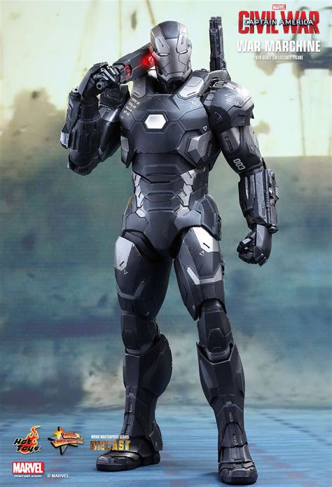 Homem de Ferro e Máquina de Combate na versão Guerra Civil pela Hot Toys Universo Marvel