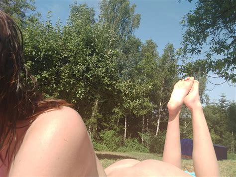 Tanning Naked In The Garden To Avoid Tan Lines R Feet NSFW
