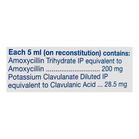 Buy Novamox Cv 228 5mg Tangy Orange Flavour Dry Syrup 30ml Online At Upto 25 Off Netmeds