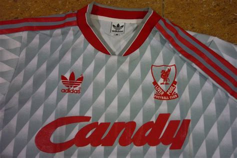 Butik Hitam Adidas Liverpool Candy 1989 1991 Away Jersey