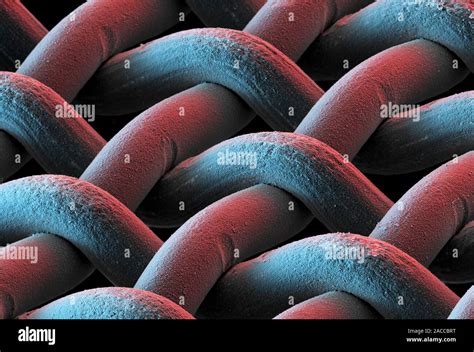 Zeolite Catalyst On A Tantalum Wire Mesh Coloured Scanning Electron