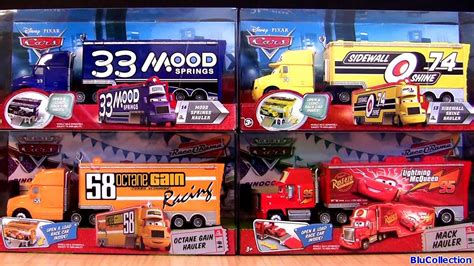 4 Pixar Cars Trucks Haulers Mack Hauler Rust Eze Mood Springs Octane