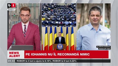 FL BODOG SENATOR PSD DESPRE IOHANNIS ESTE O SUSȚINERE DIN PARTEA