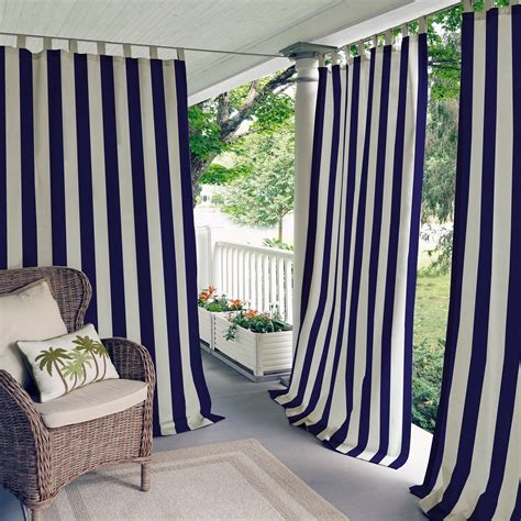 2024 Best of Valencia Cabana Stripe Indoor/outdoor Curtain Panels