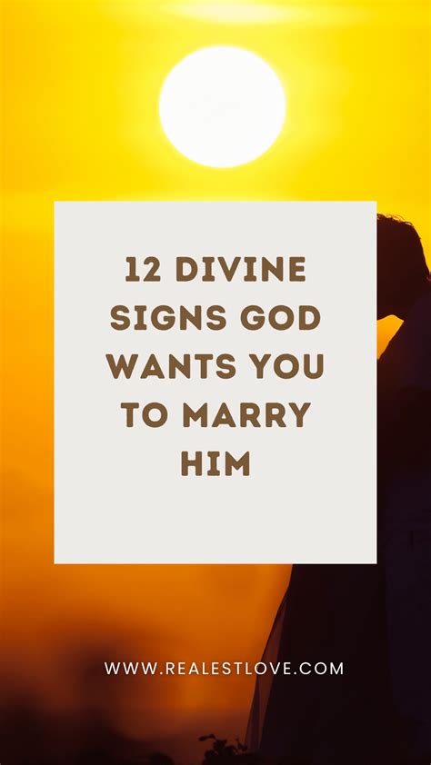 12 Divine Signs God Wants You To Marry Him Realest Love