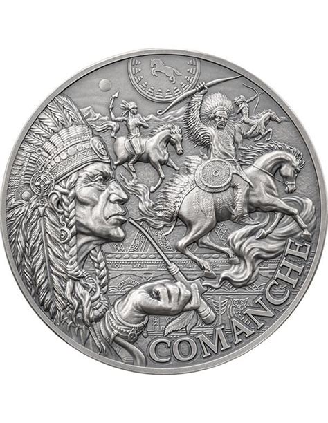 Comanche Tribal Spirit Oz Silver Coin Francs Cameroon