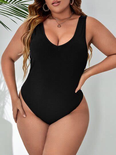 Shop Plus And Curve Bodysuits Plus Size And Curve Clothing Shein Usa