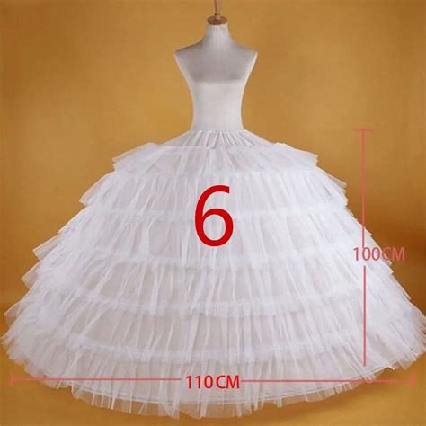 Grand Jupon Blanc En Tulle Cerceaux Jupe Longue Bouffante En