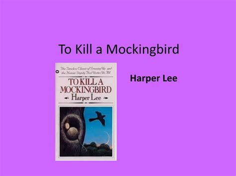 Ppt To Kill A Mockingbird Powerpoint Presentation Free Download Id