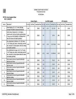 Tabulation Sheet Fill Online Printable Fillable Blank Pdffiller