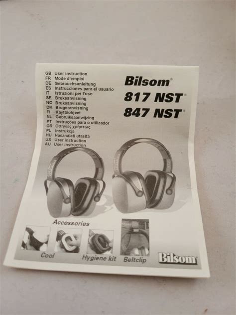 Bilsom Ear Protection 817 NST 1005656 Noise Reduction Ear Muffs 4VT67