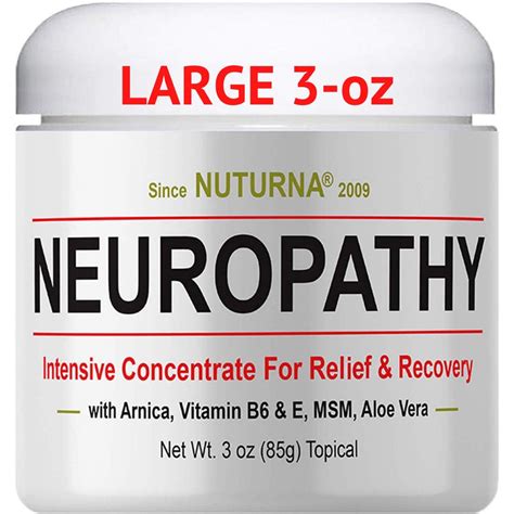 Fast Acting Neuropathy Nerve Relief Cream Max Strength Large 3 Oz