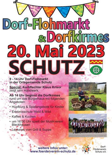 Dorf Flohmarkt Und Kirmes In Schutz Am Mai Rlp Aktuell