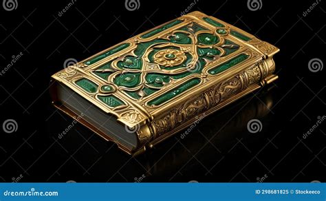 The Gold And Emerald Book A Hyper Detailed Romanesque Art Masterpiece