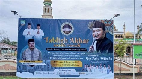 Dkm Masjid Agung Darussalam Dan Knpi Gelar Tabligh Akbar Posbelitung Co