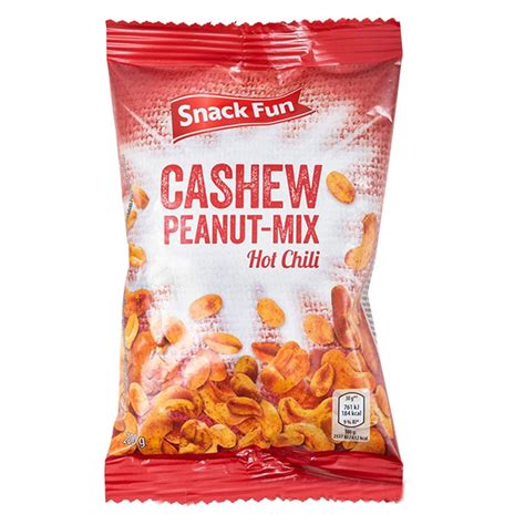 Roksh N Sse Snack Fun Mischung Aus Cashew Erdnusskernen Mit Hot Chili