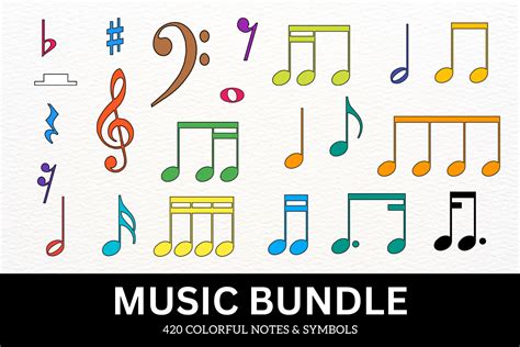 Music Notes And Symbols Bundle · Creative Fabrica