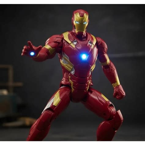 Homem De Ferro Grande - Boneco Homem De Ferro Articulado Grande 30 Cm Com Luz E Som | Shopee Brasil