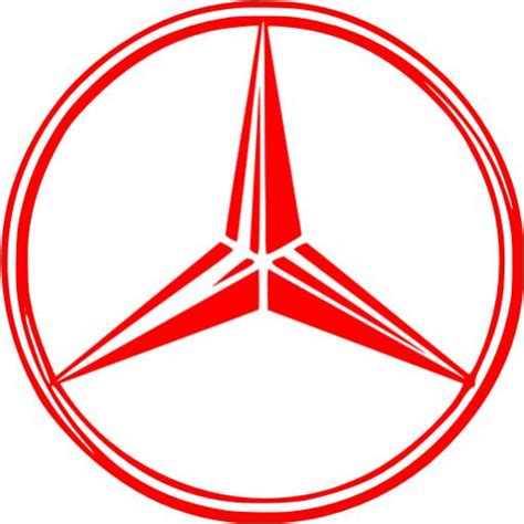 Red mercedes benz icon - Free red car logo icons