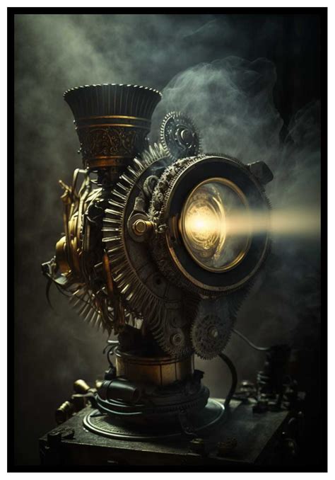 Searchlight Machine- Abstract steampunk poster - Sinister.se