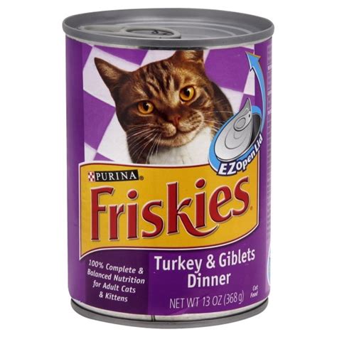 Friskies Wet Cat Food Loaf Turkey Giblets Dinner