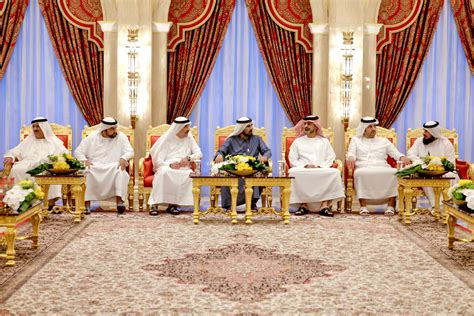 Mohammed Bin Rashid Receives The Ruler Of Umm Al Quwain At Zabeel