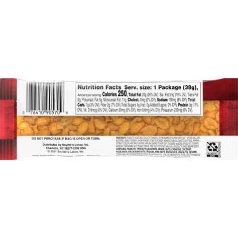 Lance Hot Spicy Peanuts 1 37 Oz Kroger