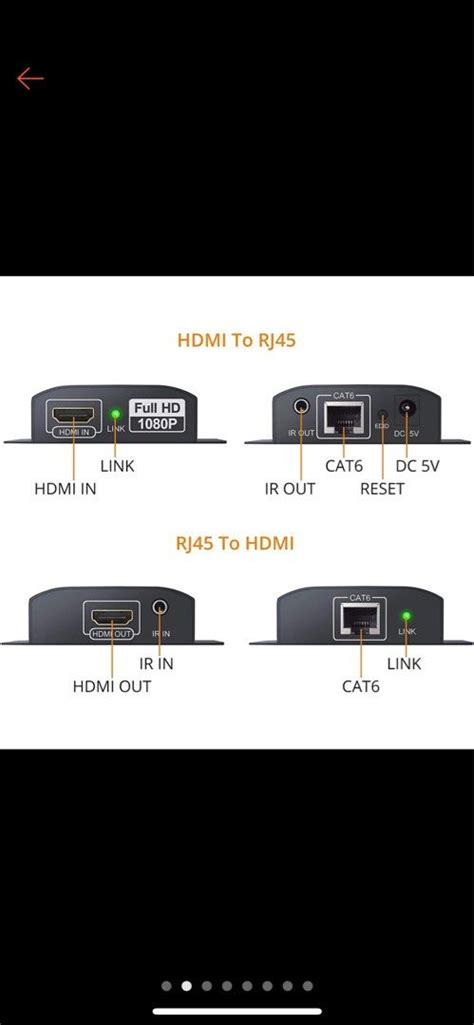 Neoteck HDMI Extender 164FT 50m HDMI Repeater With IR Remote 1080P HDMI