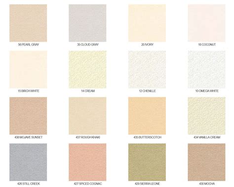 Omega Stucco Colors – Nellis Building Materials