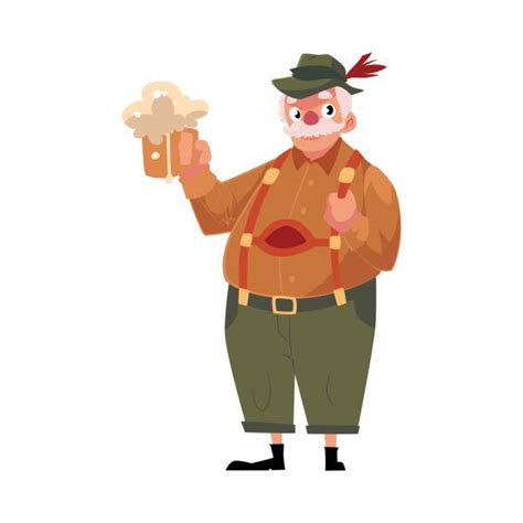 Old Man Drinking Beer Illustrations Royalty Free Vector Graphics