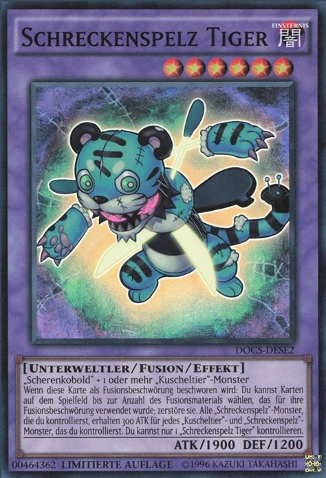 Recollectibles Sammelkarte Yugioh Karte Schreckenspelz Tiger Deutsch