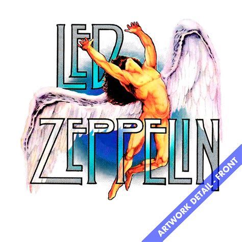 Led Zeppelin T Shirt Swan Song Icarus Tie Dye Led Zeppelin Shirt