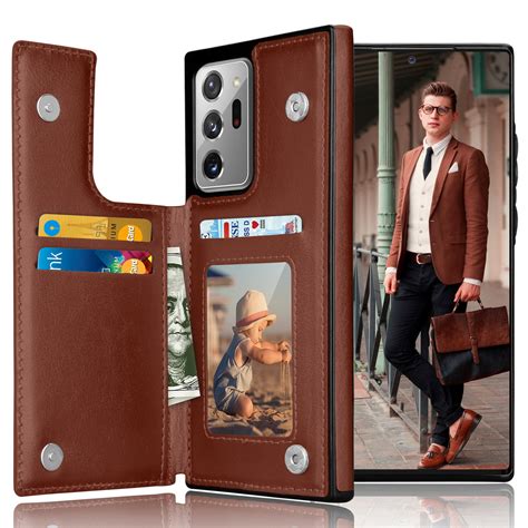 Tiflook Samsung Galaxy Note 20 Ultra Wallet Case Minimalist Pu Leather