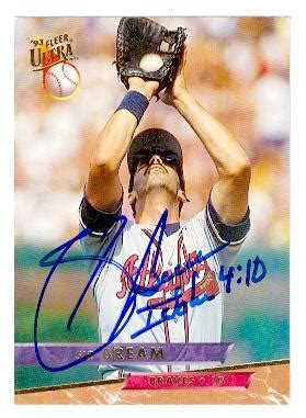 Sid Bream autographed baseball card (Atlanta Braves) 1993 Fleer Ultra #4