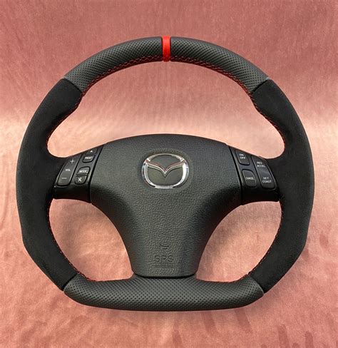 Mazda Mazdaspeed 6 MPS RESHAPED Steering Wheel Flat BOTTOM Racing