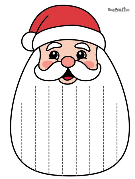 Santa S Beard Cutting Activity Easy Peasy And Fun