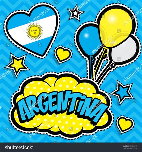 Happy Birthday Argentina Pop Art Fashion Stock Vector (Royalty Free ...