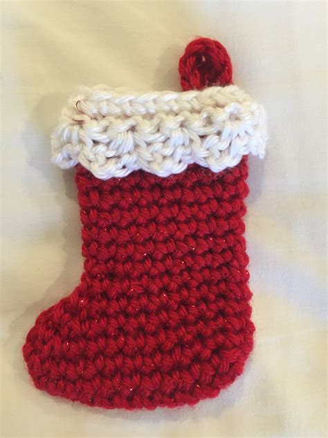 Crochet Pattern Video Santa S Mini Christmas Stocking Etsy