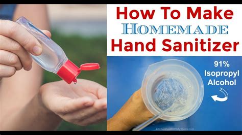 How To Make Your Homemade Hand Sanitizer Diy Hand Sanitizer Youtube