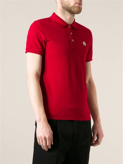 Lyst Moncler Polo Shirt In Red For Men