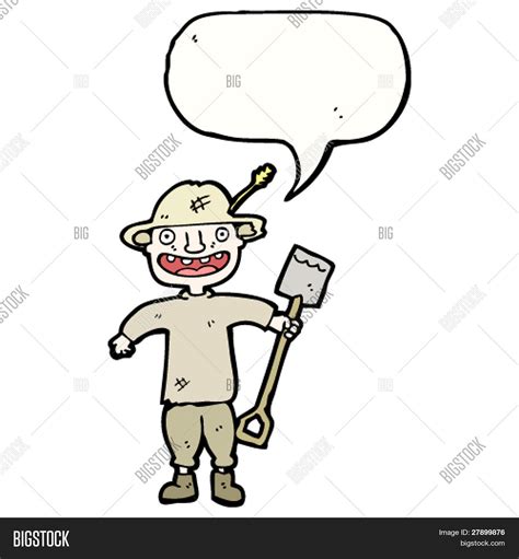 Happy Farmer Cartoon Vector & Photo (Free Trial) | Bigstock