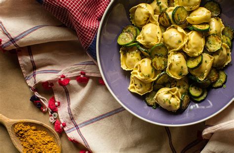 Tortellini Cured Ham And Cheese With Zucchini Giovanni Rana