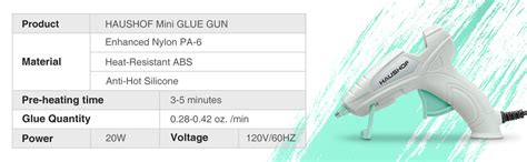 Amazon HAUSHOF Mini Hot Glue Gun Kit With Hot Glue Sticks Piece For Home Decoration