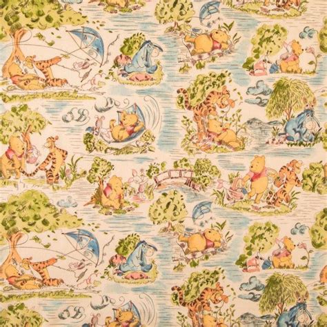 Winnie The Pooh Windy Day Cotton Fabric - Walmart.com - Walmart.com